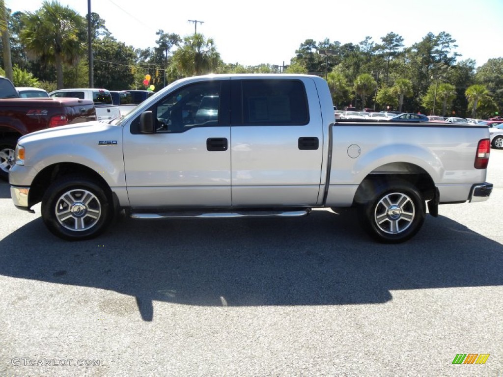 2006 F150 XLT SuperCrew - Silver Metallic / Medium/Dark Flint photo #2