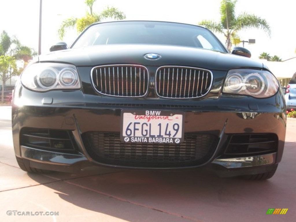 2008 1 Series 135i Coupe - Jet Black / Black photo #2