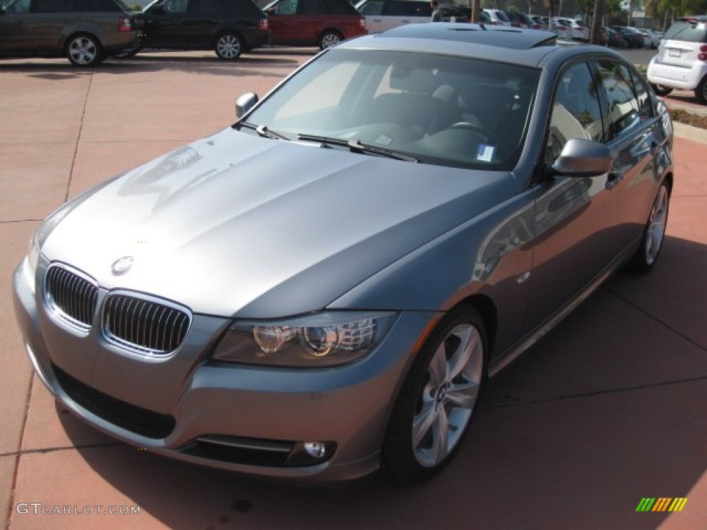 2009 3 Series 335i Sedan - Space Grey Metallic / Black photo #1