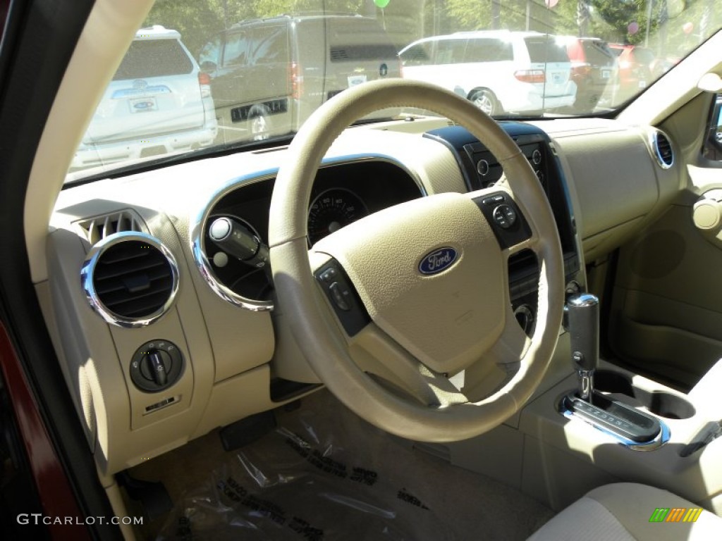 2010 Explorer XLT - Dark Copper Metallic / Camel photo #3