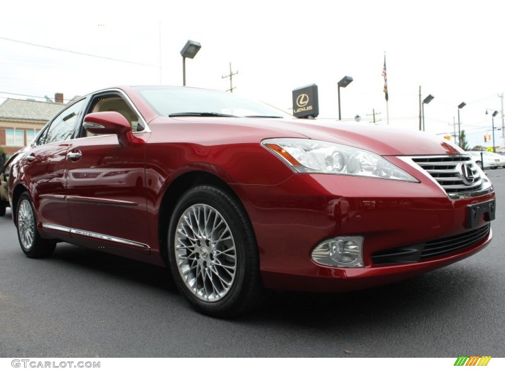 2011 ES 350 - Matador Red Mica / Parchment photo #7