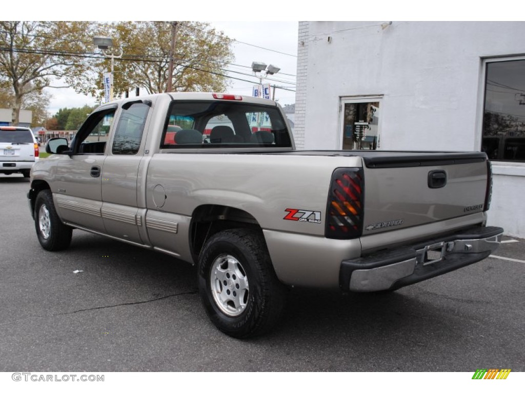 2000 Silverado 1500 LS Extended Cab 4x4 - Light Pewter Metallic / Graphite photo #4