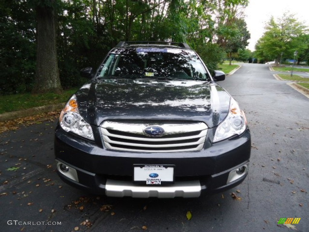 2011 Outback 2.5i Limited Wagon - Graphite Gray Metallic / Off Black photo #2