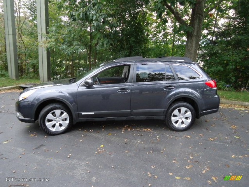 2011 Outback 2.5i Limited Wagon - Graphite Gray Metallic / Off Black photo #4