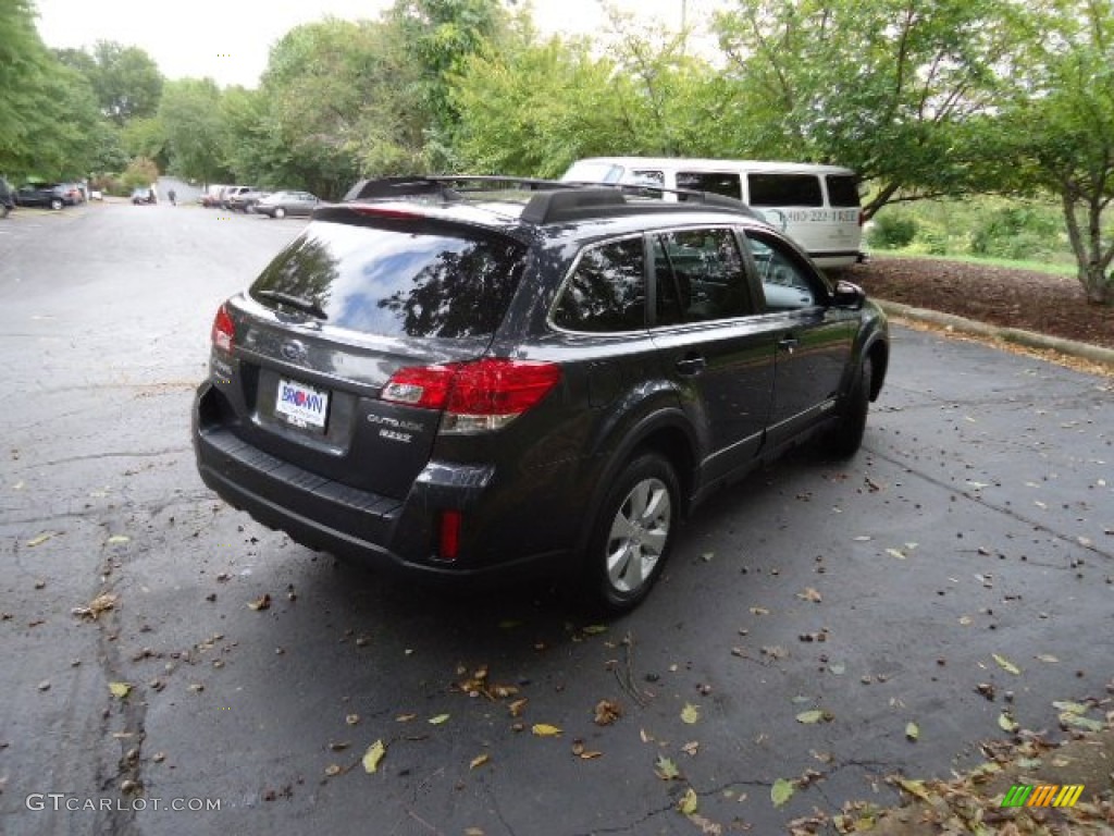 2011 Outback 2.5i Limited Wagon - Graphite Gray Metallic / Off Black photo #7