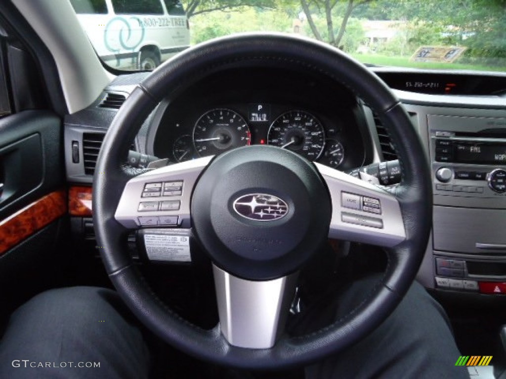2011 Outback 2.5i Limited Wagon - Graphite Gray Metallic / Off Black photo #15