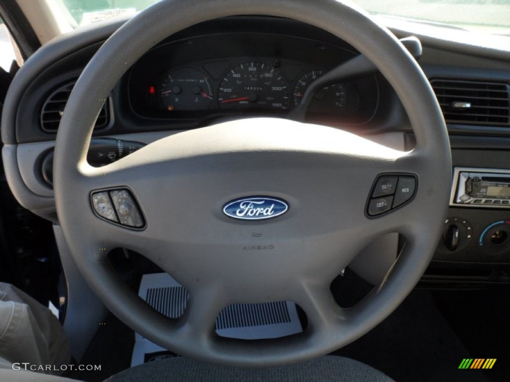 2000 Ford Taurus SES Medium Graphite Steering Wheel Photo #54834262