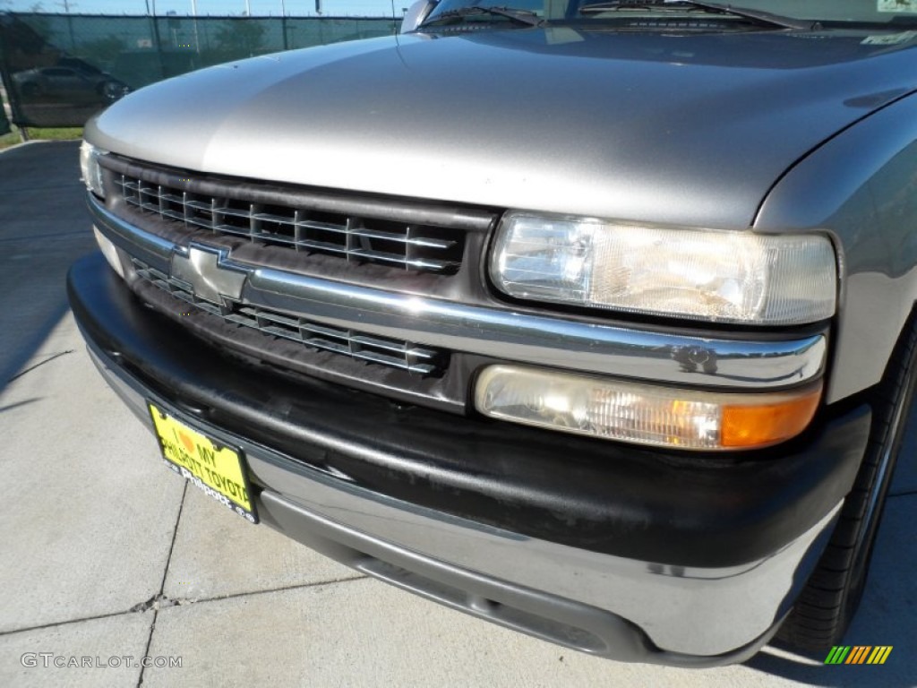 2000 Silverado 1500 LT Extended Cab - Light Pewter Metallic / Medium Gray photo #10