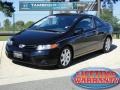 2007 Nighthawk Black Pearl Honda Civic LX Coupe  photo #1