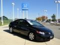 2007 Nighthawk Black Pearl Honda Civic LX Coupe  photo #2