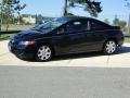 2007 Nighthawk Black Pearl Honda Civic LX Coupe  photo #9