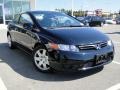 2007 Nighthawk Black Pearl Honda Civic LX Coupe  photo #32