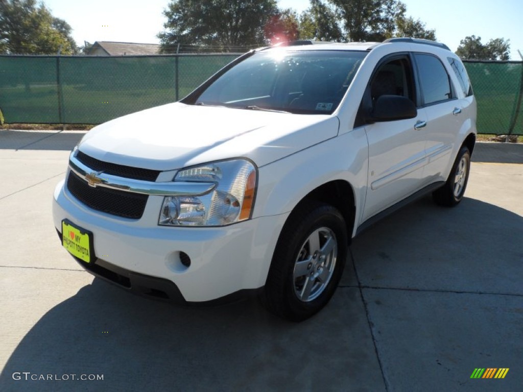 2008 Equinox LS - Summit White / Light Gray photo #1