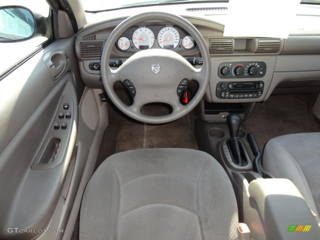 2005 Dodge Stratus SXT Sedan Dark Slate Gray Dashboard Photo #54836278