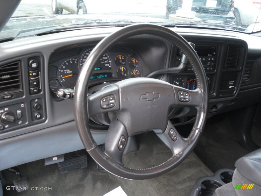 2003 Chevrolet Silverado 1500 LS Regular Cab 4x4 Dark Charcoal Steering Wheel Photo #54837796