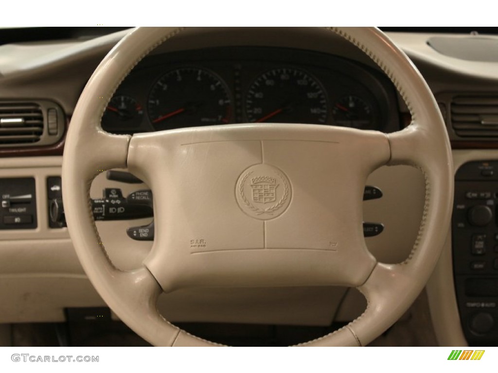 1999 Cadillac DeVille Concours Neutral Shale Steering Wheel Photo #54838088