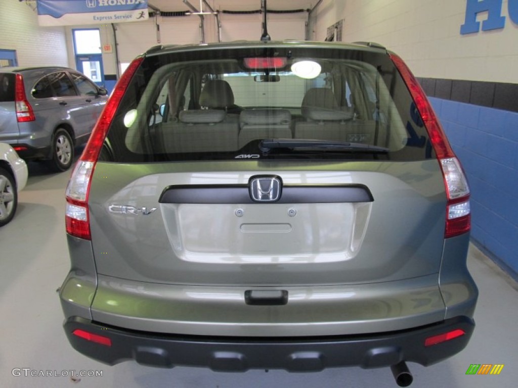 2009 CR-V LX 4WD - Green Tea Metallic / Ivory photo #3