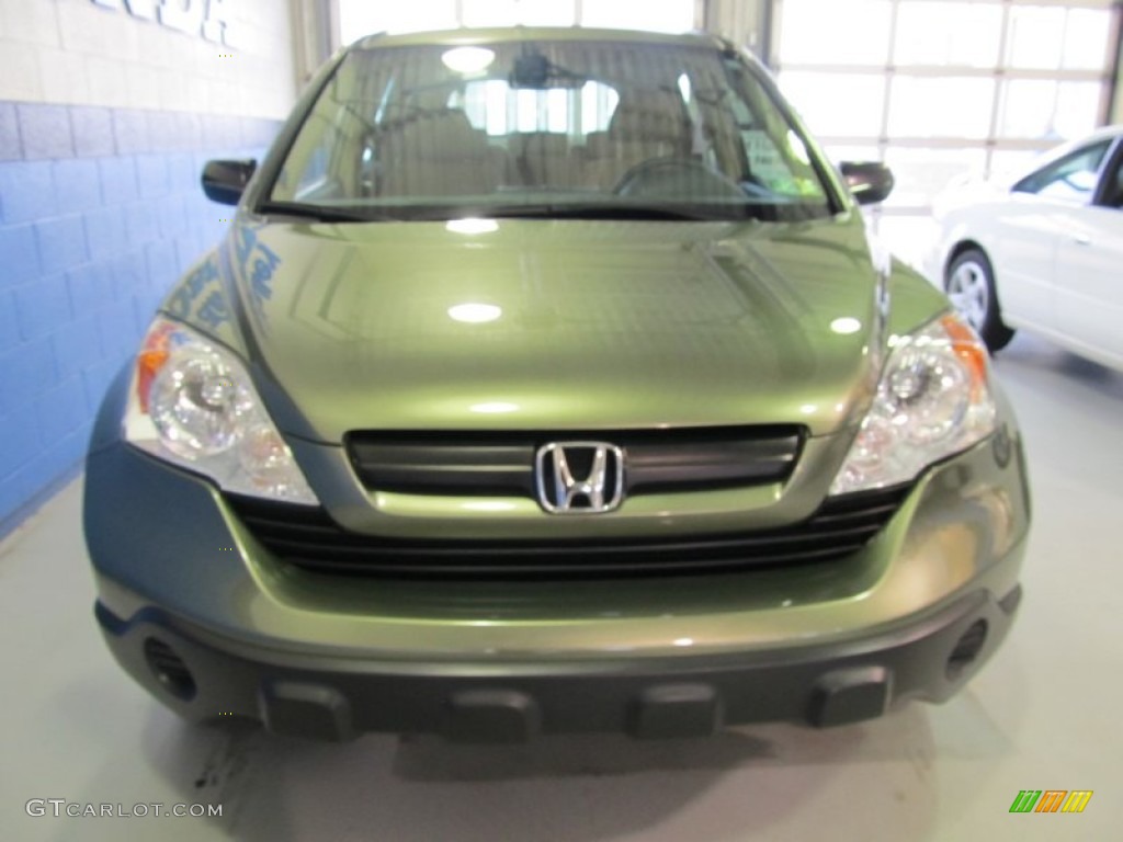 2009 CR-V LX 4WD - Green Tea Metallic / Ivory photo #5