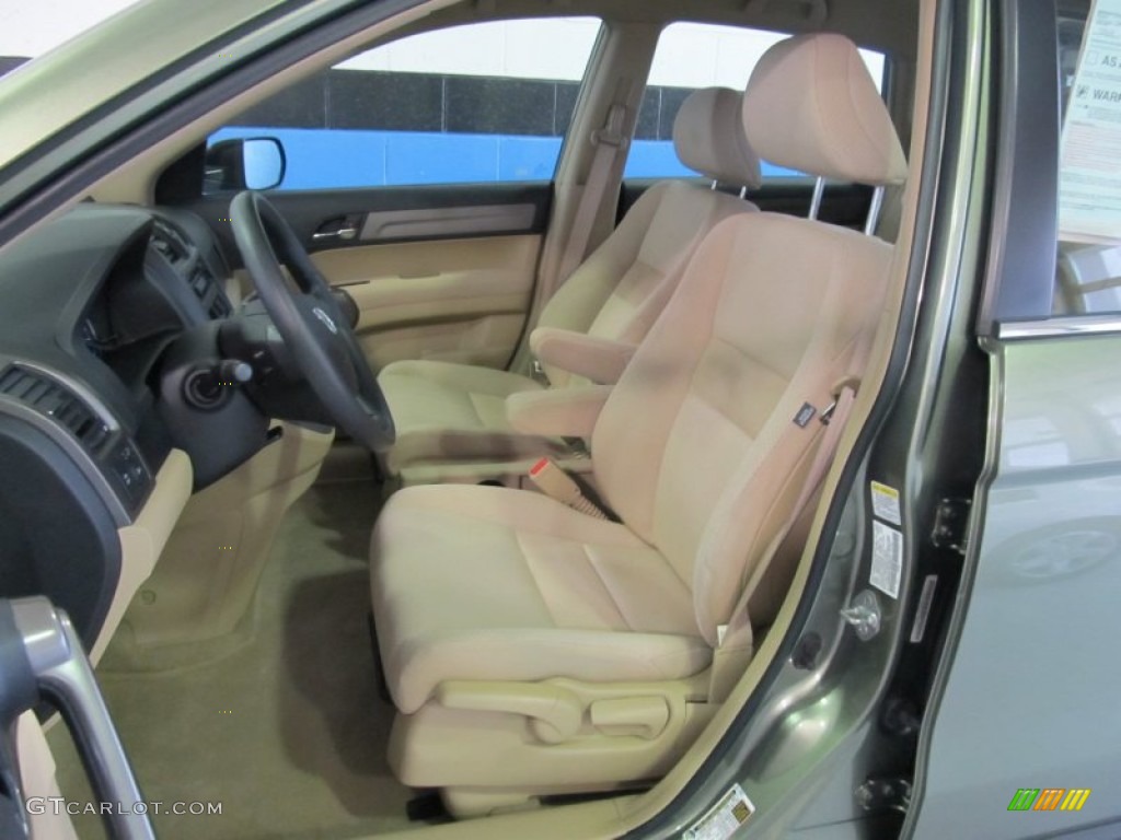 2009 CR-V LX 4WD - Green Tea Metallic / Ivory photo #8