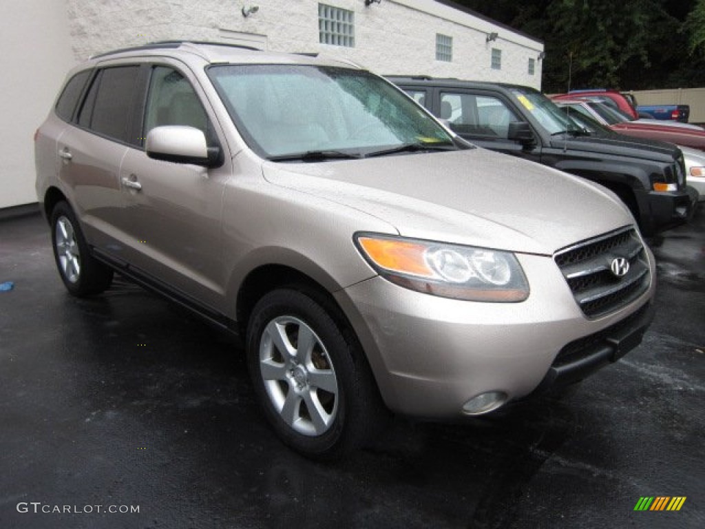 2007 Santa Fe Limited 4WD - Golden Beige / Beige photo #1