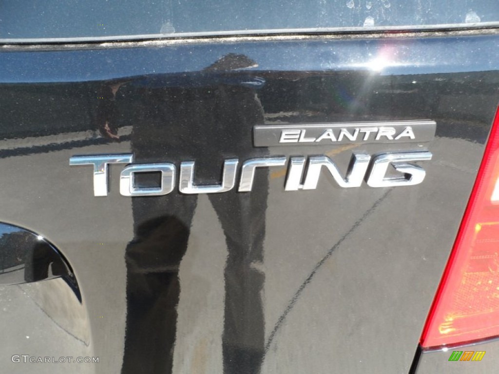 2012 Elantra GLS Touring - Black Noir Pearl / Beige photo #16