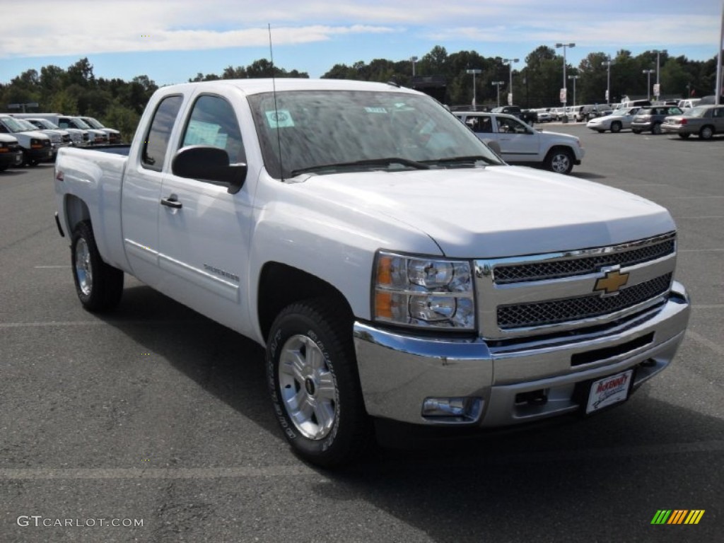 2012 Silverado 1500 LT Extended Cab - Summit White / Ebony photo #5