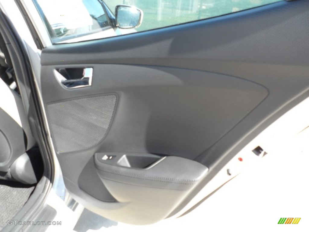 2012 Hyundai Veloster Standard Veloster Model Black Door Panel Photo #54841372