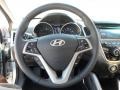 Black 2012 Hyundai Veloster Standard Veloster Model Steering Wheel