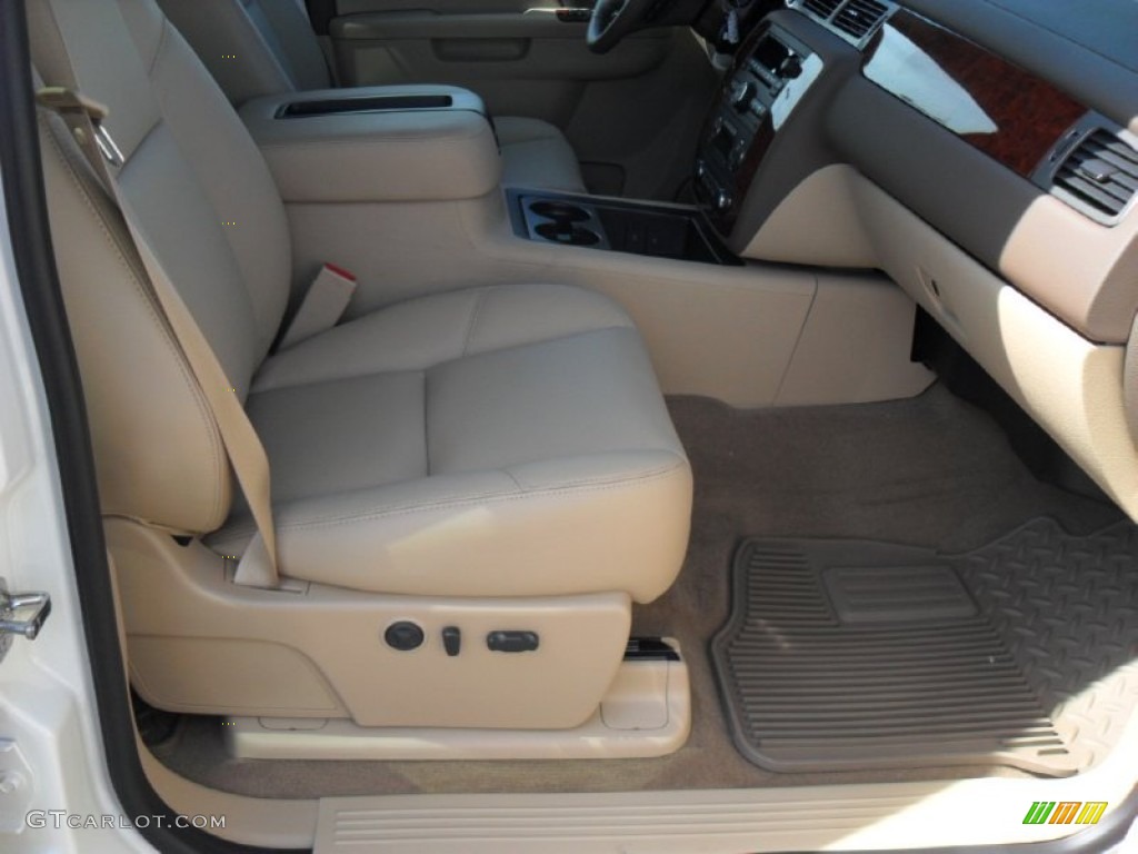 2012 Silverado 1500 LTZ Crew Cab 4x4 - White Diamond Tricoat / Light Cashmere/Dark Cashmere photo #19