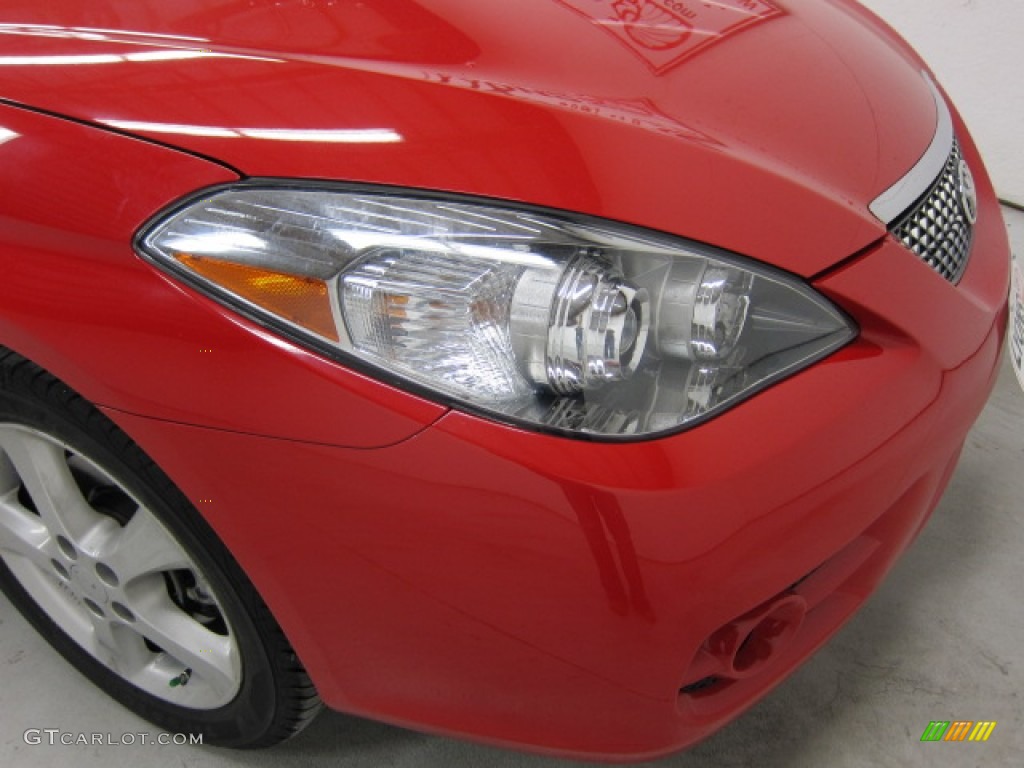 2007 Solara SLE V6 Convertible - Absolutely Red / Ivory photo #9