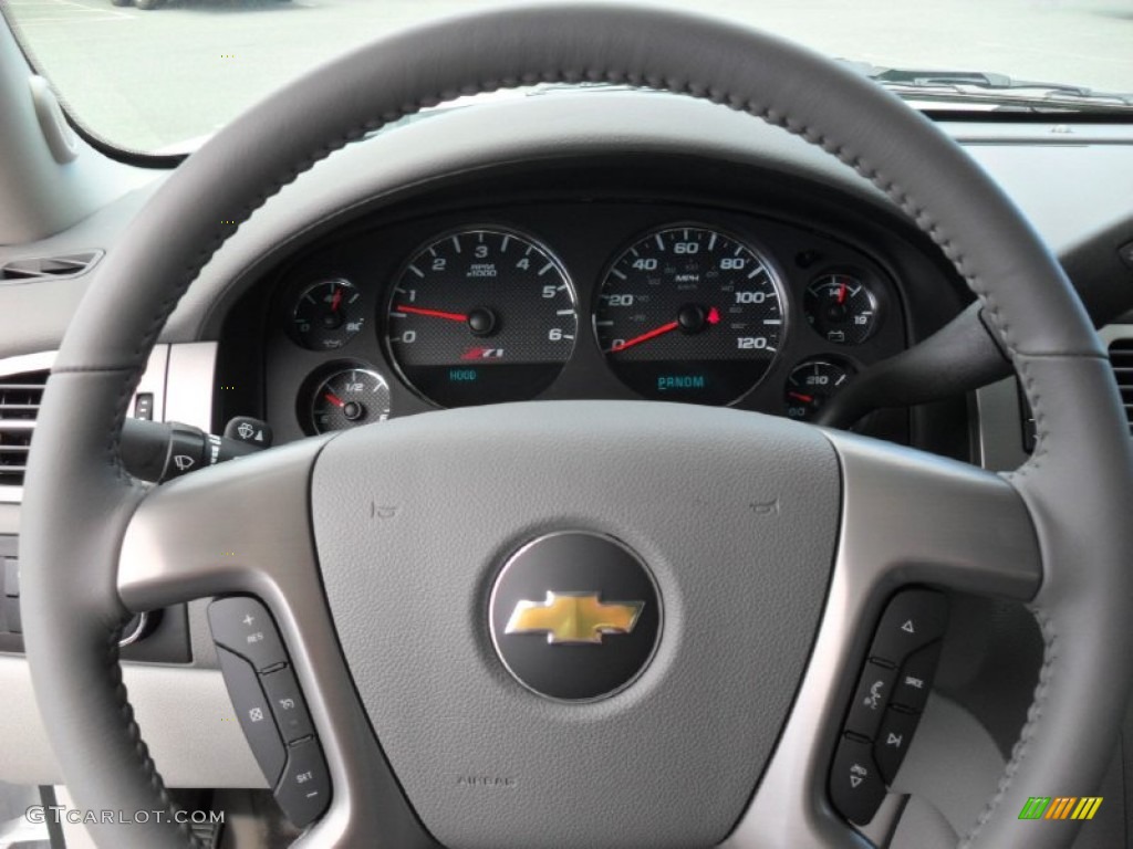 2012 Chevrolet Avalanche LT 4x4 Dark Titanium/Light Titanium Steering Wheel Photo #54842026