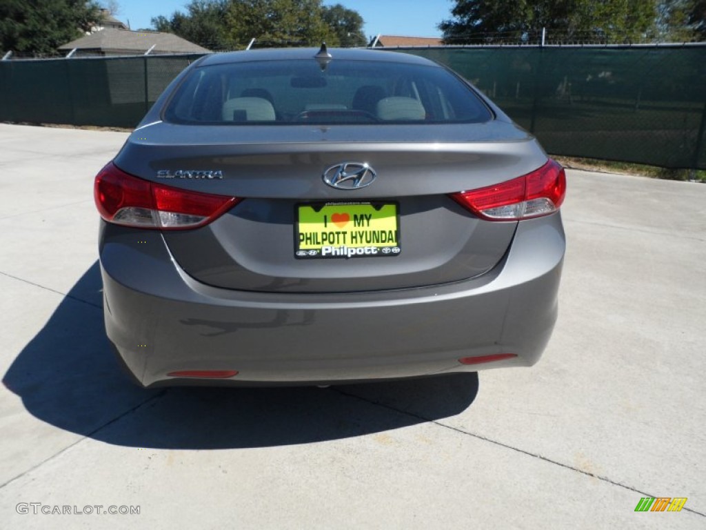 2012 Elantra GLS - Harbor Gray Metallic / Gray photo #4