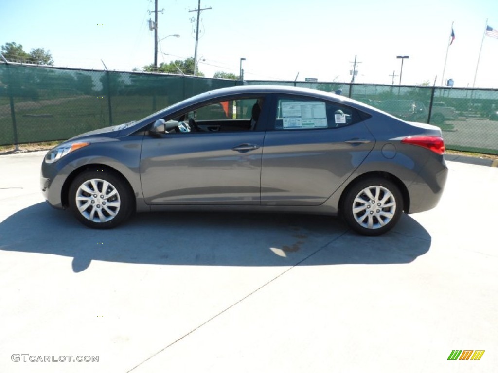 2012 Elantra GLS - Harbor Gray Metallic / Gray photo #6