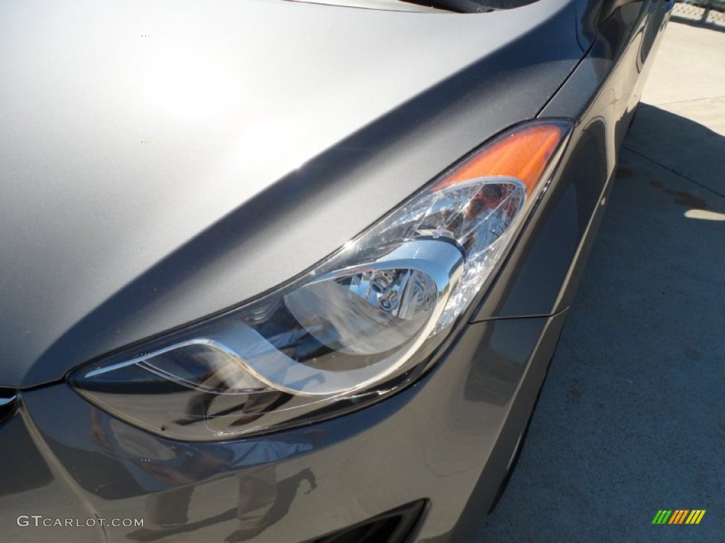2012 Elantra GLS - Harbor Gray Metallic / Gray photo #9