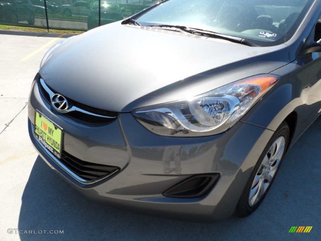 2012 Elantra GLS - Harbor Gray Metallic / Gray photo #10