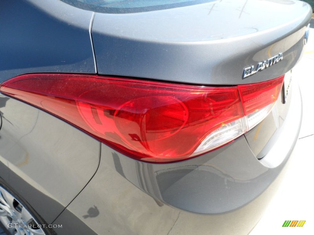 2012 Elantra GLS - Harbor Gray Metallic / Gray photo #14