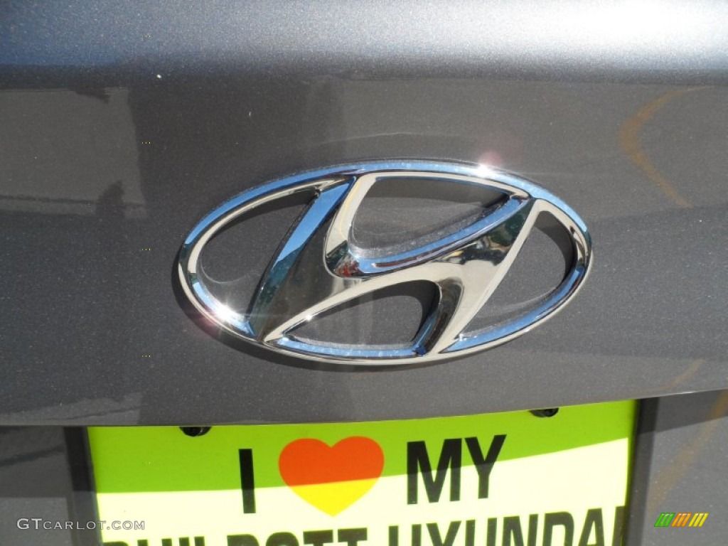 2012 Elantra GLS - Harbor Gray Metallic / Gray photo #16
