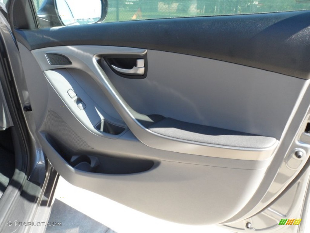 2012 Elantra GLS - Harbor Gray Metallic / Gray photo #19