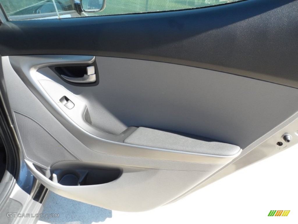 2012 Elantra GLS - Harbor Gray Metallic / Gray photo #22