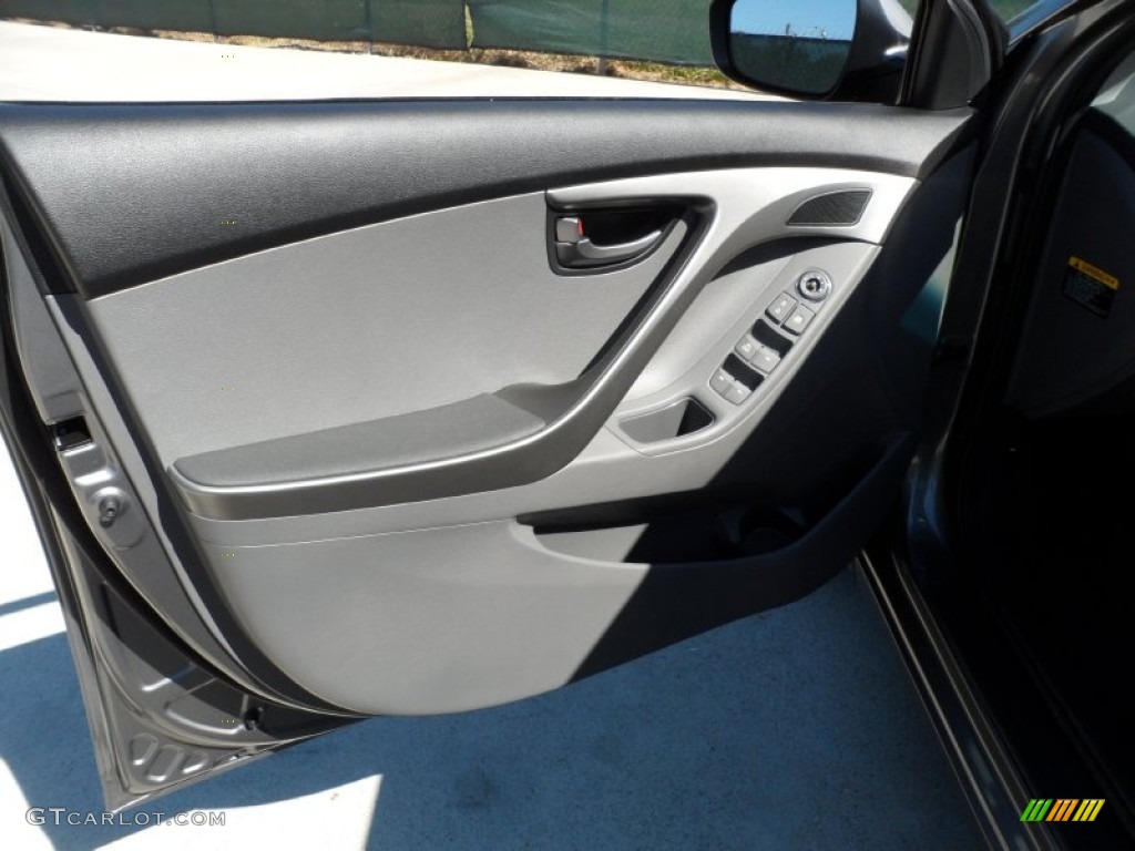 2012 Elantra GLS - Harbor Gray Metallic / Gray photo #25