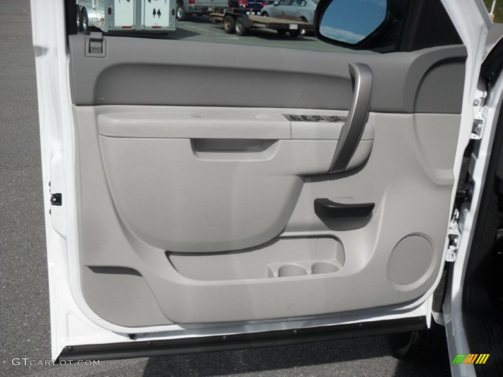 2011 Chevrolet Silverado 2500HD LS Extended Cab Dark Titanium Door Panel Photo #54842407