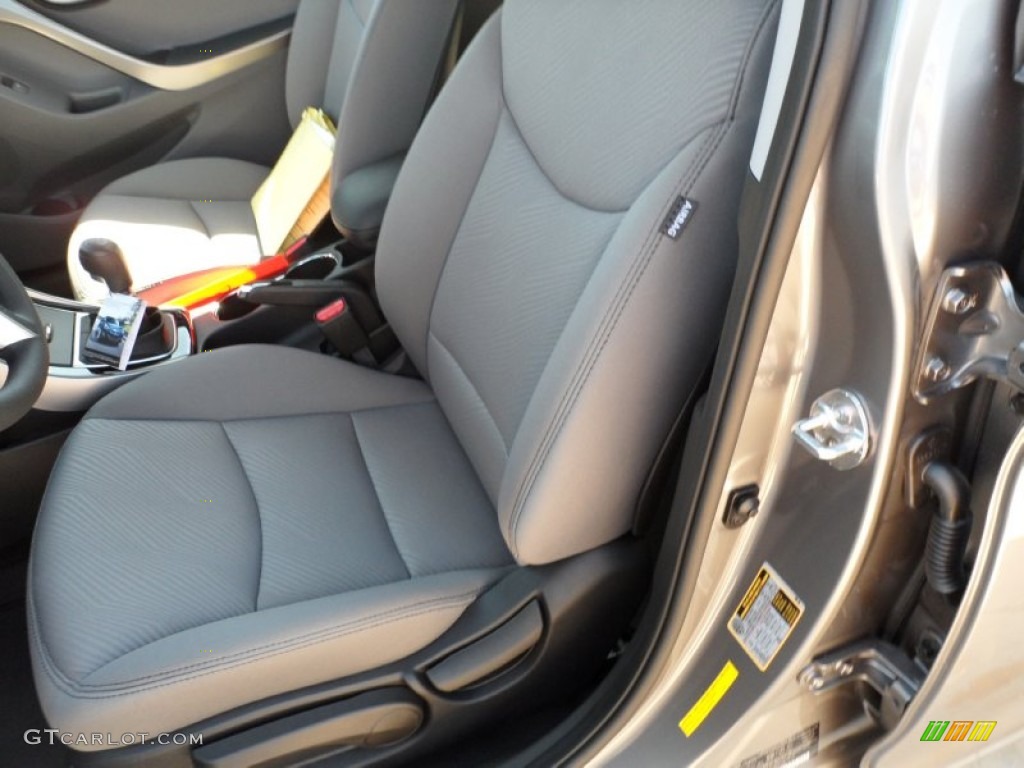 2012 Elantra GLS - Harbor Gray Metallic / Gray photo #27