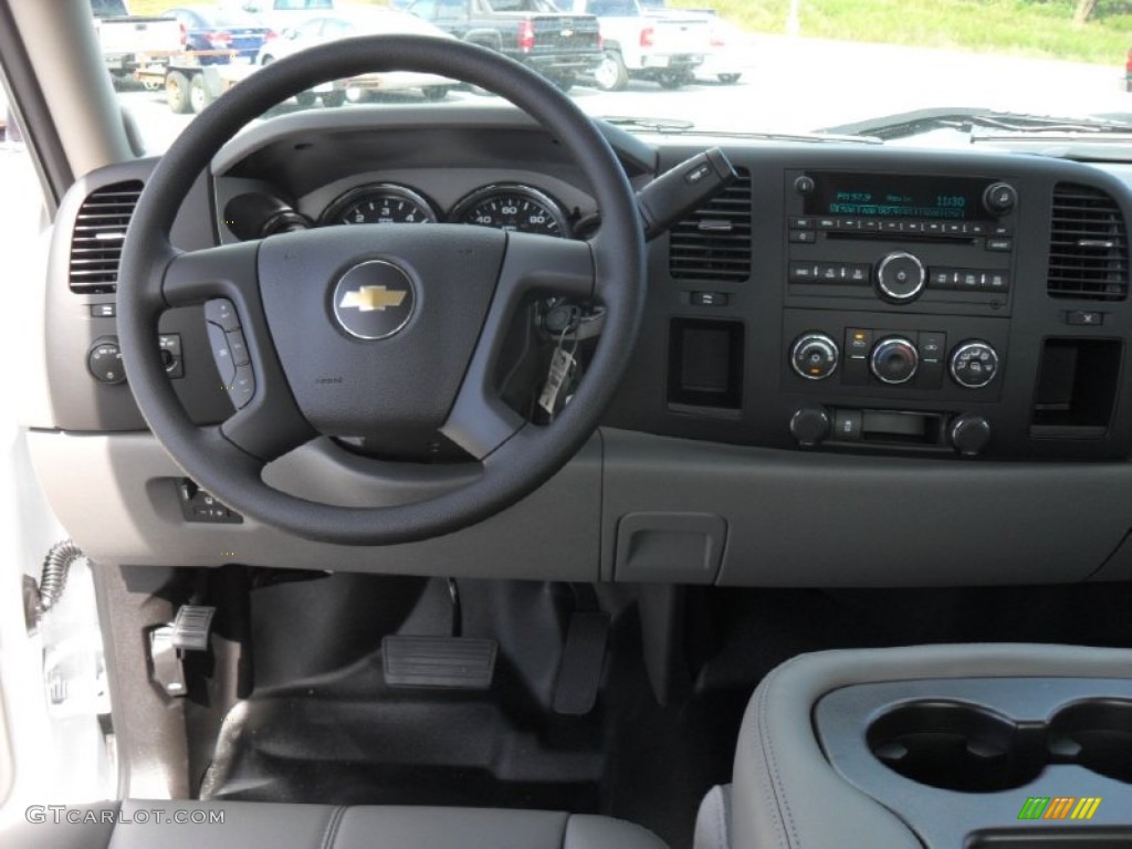 2011 Chevrolet Silverado 2500HD LS Extended Cab Dark Titanium Dashboard Photo #54842449