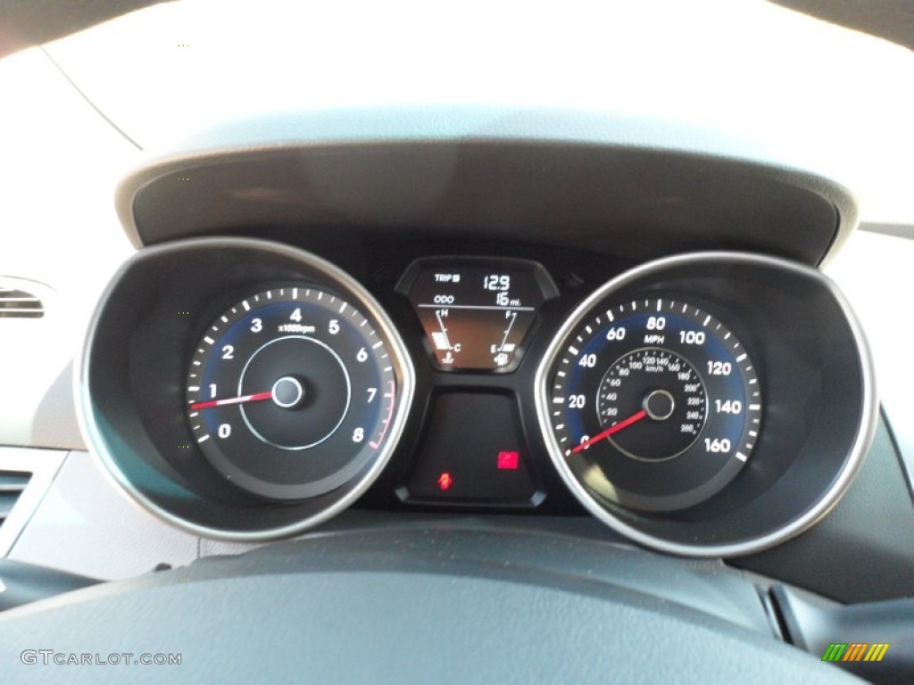 2012 Elantra GLS - Harbor Gray Metallic / Gray photo #35