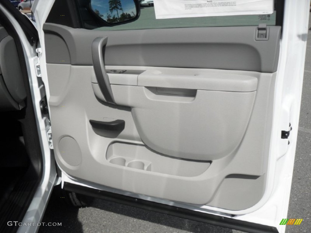 2011 Chevrolet Silverado 2500HD LS Extended Cab Dark Titanium Door Panel Photo #54842485