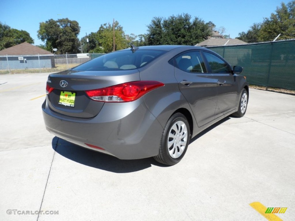 2012 Elantra GLS - Harbor Gray Metallic / Gray photo #3