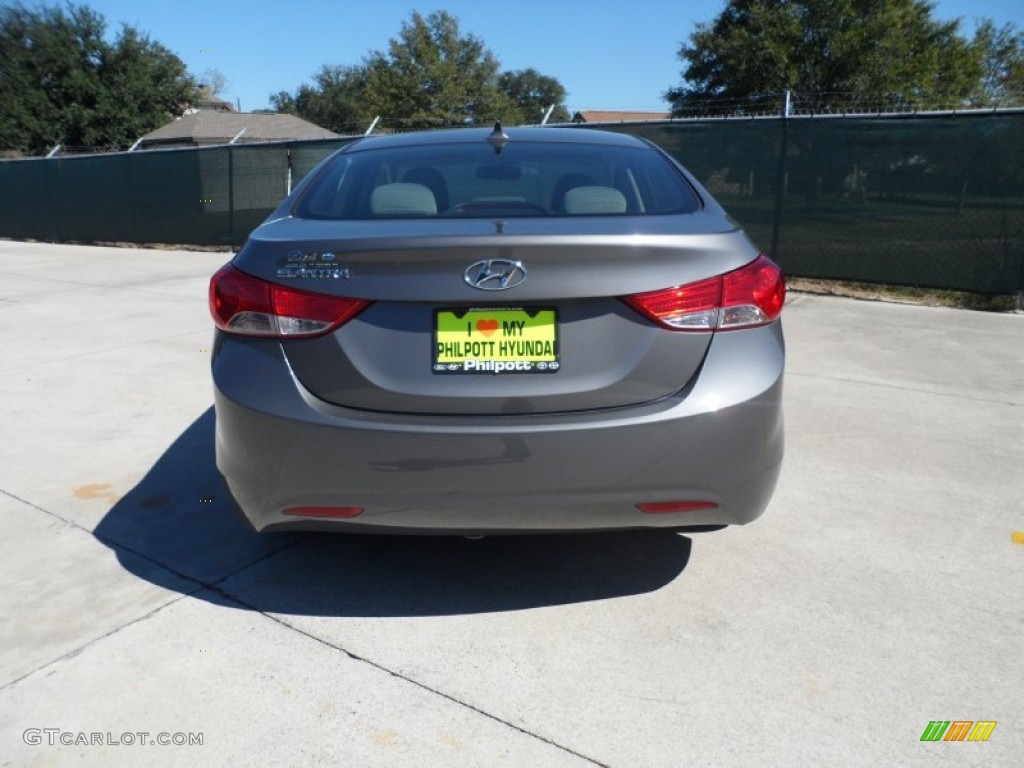 2012 Elantra GLS - Harbor Gray Metallic / Gray photo #4