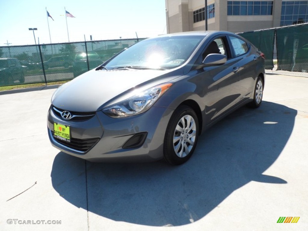 2012 Elantra GLS - Harbor Gray Metallic / Gray photo #7