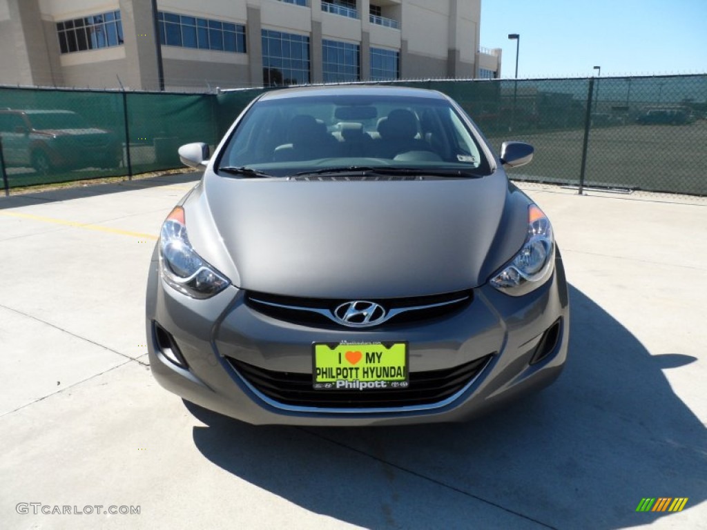 2012 Elantra GLS - Harbor Gray Metallic / Gray photo #8