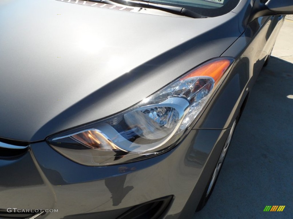 2012 Elantra GLS - Harbor Gray Metallic / Gray photo #9